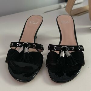 Stuart Weitzman Tassel Front Mules ♠️🐈‍⬛